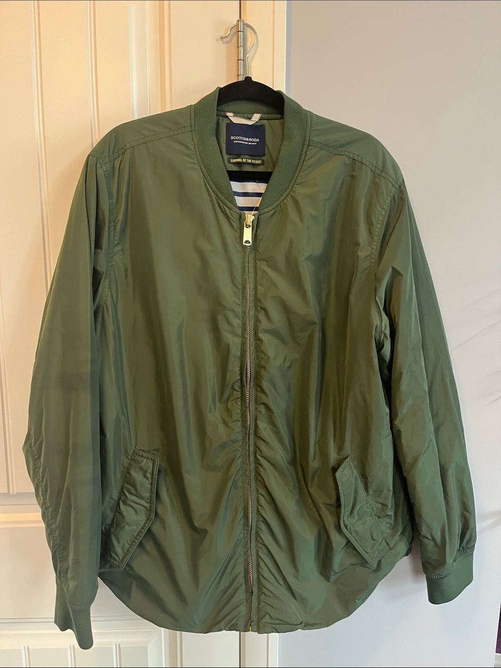 Scotch & Soda Olive Green Bomber Jacket XXL